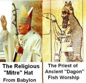 Did you ever wonder why the Pope's mitre looks like the head of a fish? What are the origins of this ceremonial hat and what does it truly represent?