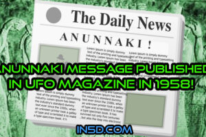 Anunnaki Message Published In UFO Magazine in 1958!