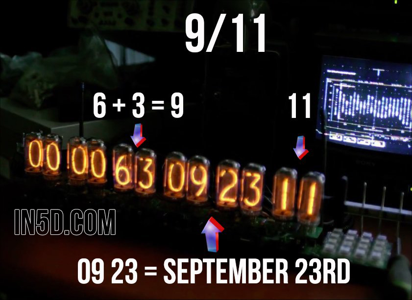 The mainstream media is hyping some big activity to occur in September of 2015 and has been cleverly hiding their dates in the theater. For example, in the movie, "Tommorowland", there is a countdown clock which on several occasions showed different variations of the numbers 9/11 along with the date of September 23rd. Below is on such variation: