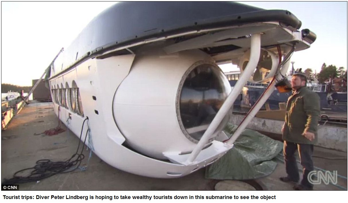 UFO at the bottom of the Baltic Sea cuts off electrical equipment when divers get within 200m