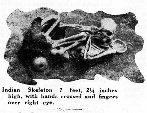 Figure 14: An over 7-foot skeleton found on Catalina Island.