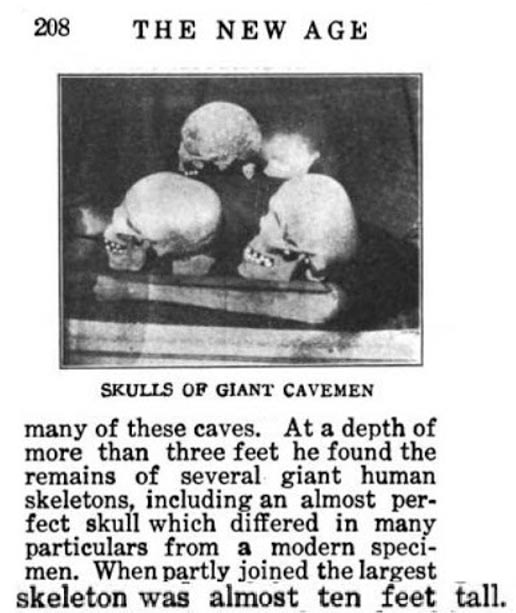 Figure 15: Skulls of giants with cranial deformation.