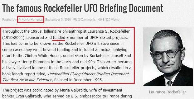 Here's What The Rockefeller Family Knew About UFO's
