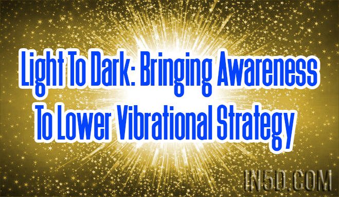 Light To Dark: Bringing Awareness To Lower Vibrational Strategy
