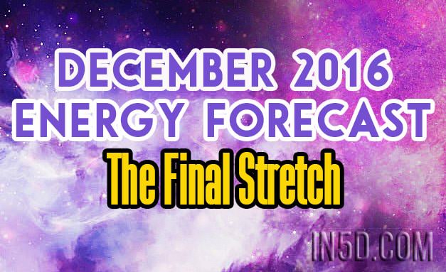 December 2016 Energy Forecast - The Final Stretch