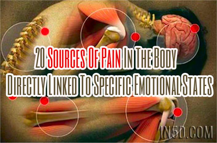 20 Sources Of Pain In The Body Directly Linked To Specific Emotional States