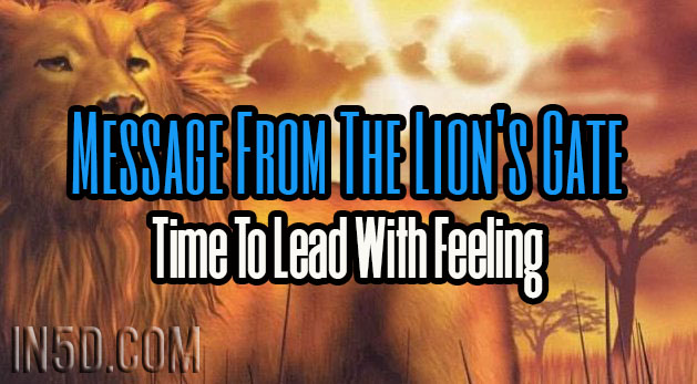 Message From The Lion's Gate: Time To Lead With Feeling