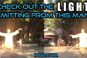 Check Out The Light Emitting From This Man!
