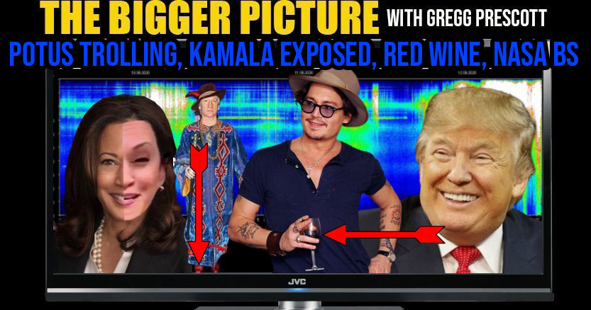 POTUS Trolling, Kamala Exposed, Red Wine, & NASA BS - The BIGGER Picture with Gregg Prescott