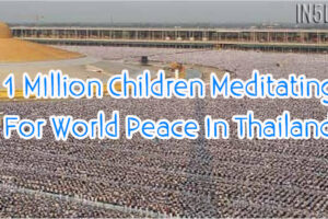 1 Million Children Meditating For World Peace In Thailand