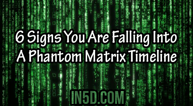 6 Signs You Are Falling Into A Phantom Matrix Timeline