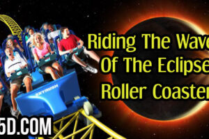 Riding The Waves Of The Eclipse Roller Coaster