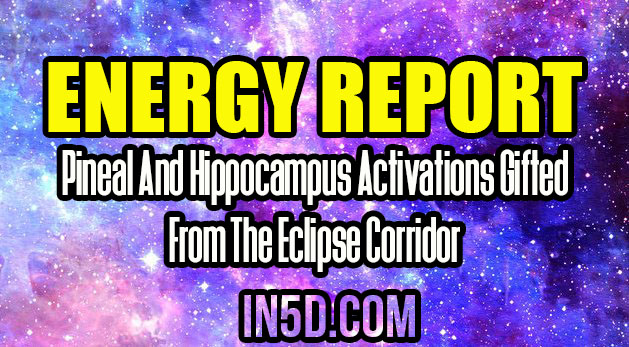 Energy Report - Pineal And Hippocampus Activations Gifted From The Eclipse Corridor