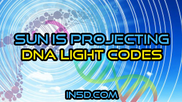 Sun Is Projecting DNA Light Codes