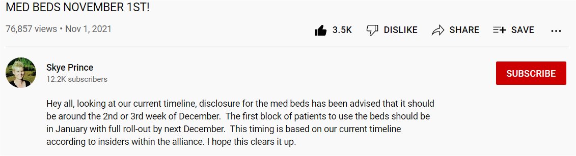 MedBeds Coming By 3rd Week Of December!