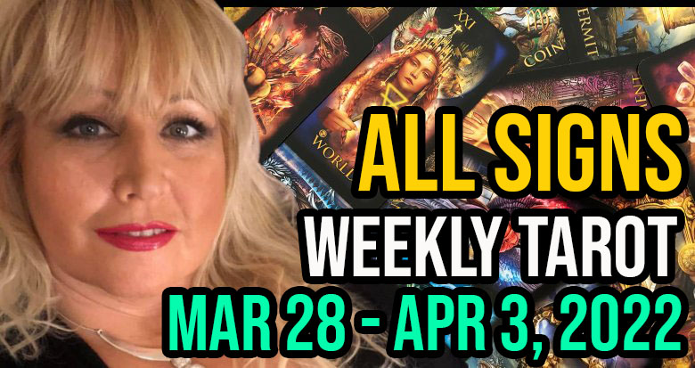 Weekly Tarot Card Reading Mar 28-Apr 3, 2022 by Alison Prescott All Signs PsychicAlly Ali Prescott gives you free step by step weekly tarot predictions linked to Finance and Love for the Beginning, Middle and End of this week.
