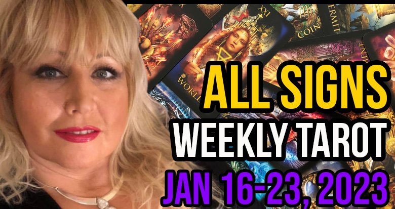 Jan. 16-23, 2023 In5D free Weekly Tarot PsychicAlly Astrology Forecast All Signs PsychicAlly Ali Prescott gives you free step by step weekly tarot predictions linked to Finance and Love for the Beginning, Middle and End of this week.