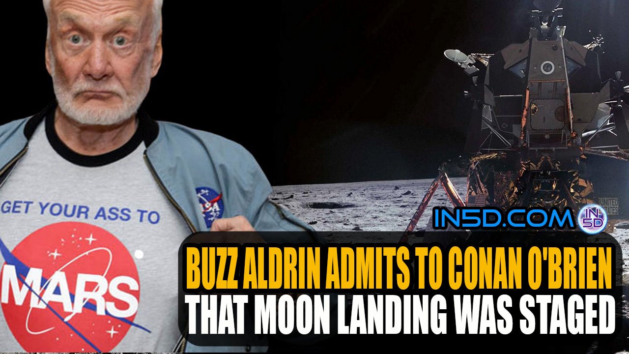 Buzz Aldrin Admits To Conan O'Brien That Moon Landing Was Staged