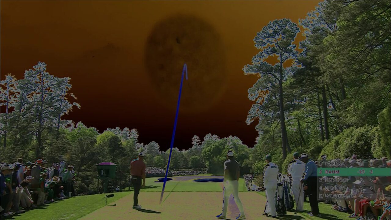 Seen By Millions! UFO? 5D Earth? Appears At U.S. Masters Golf Event